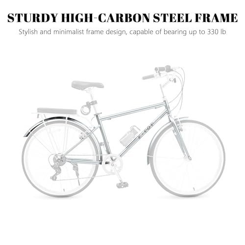 SAHISTCT Vélo Beach Cruiser 26 pouces • 26"
