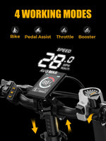 Charger l&#39;image dans la visionneuse de galerie, Vélo électrique Heybike Ranger 2.0 pour adultes, moteur amélioré de 1 400 W, 45 km/h [pneus larges de 20 pouces tout-terrain], batterie amovible de 600 Wh, vélo électrique pliable à suspension avant
