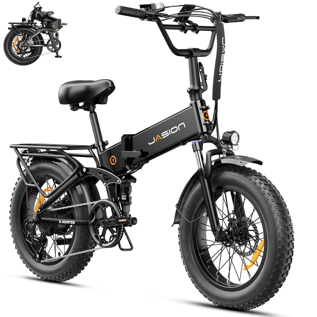 Jasion X Hunter 1400W Crête 30MPH • Pneu Large Pliable 1400W