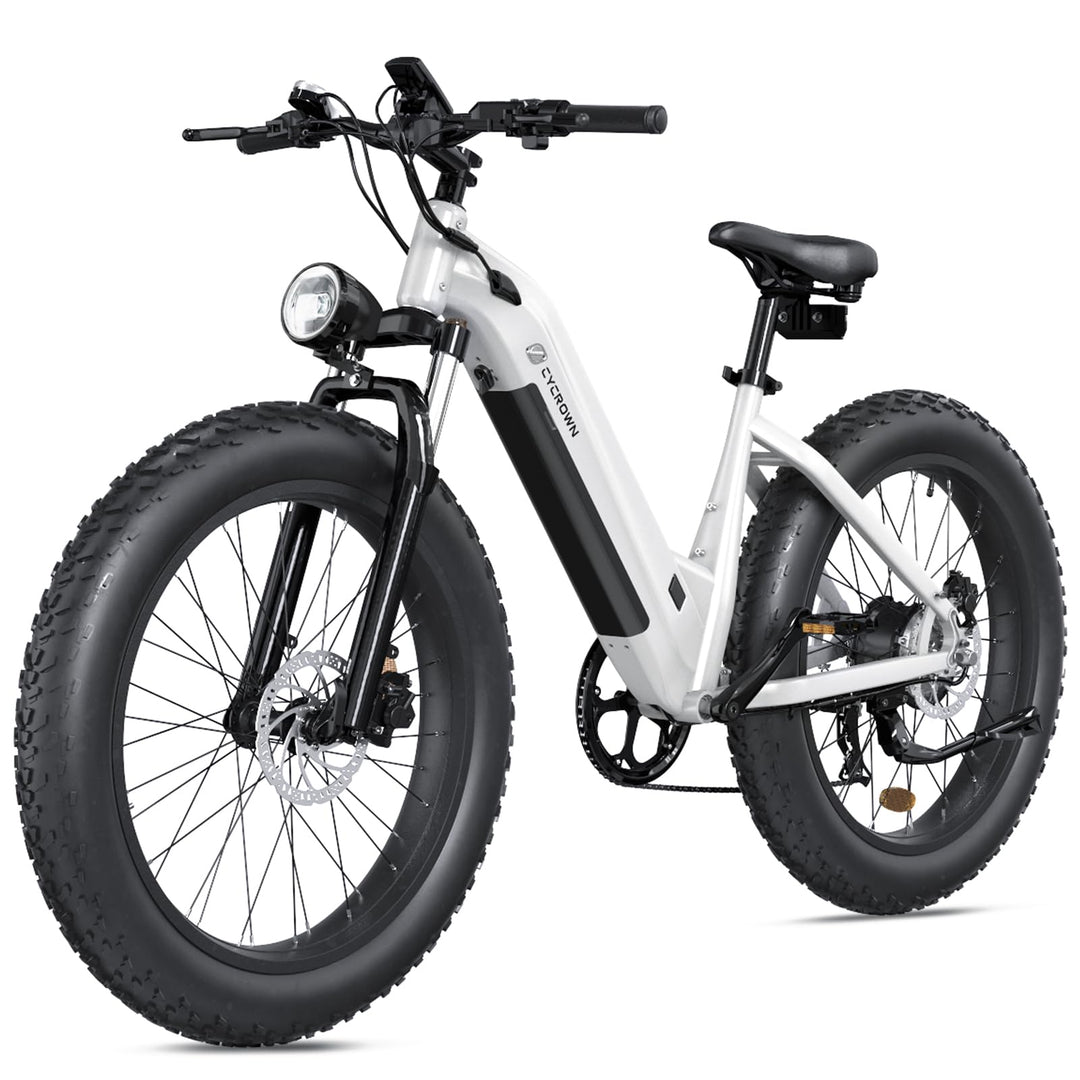 CYCROWN 1500W Crête City Cruiser 48V • Pneu Grand Cadre Bas…