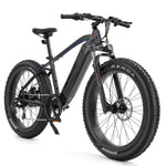 Load image into Gallery viewer, VELOWAVE Electric Bike for Adults Peak 1200W BAFANG Motor 28MPH Mountain Ebike 48V 15Ah Removable LG Cells Battery 26&#39;&#39; Fat Tire E Bike Shimano 7-Speed (Step-Over, Black/Grey)
