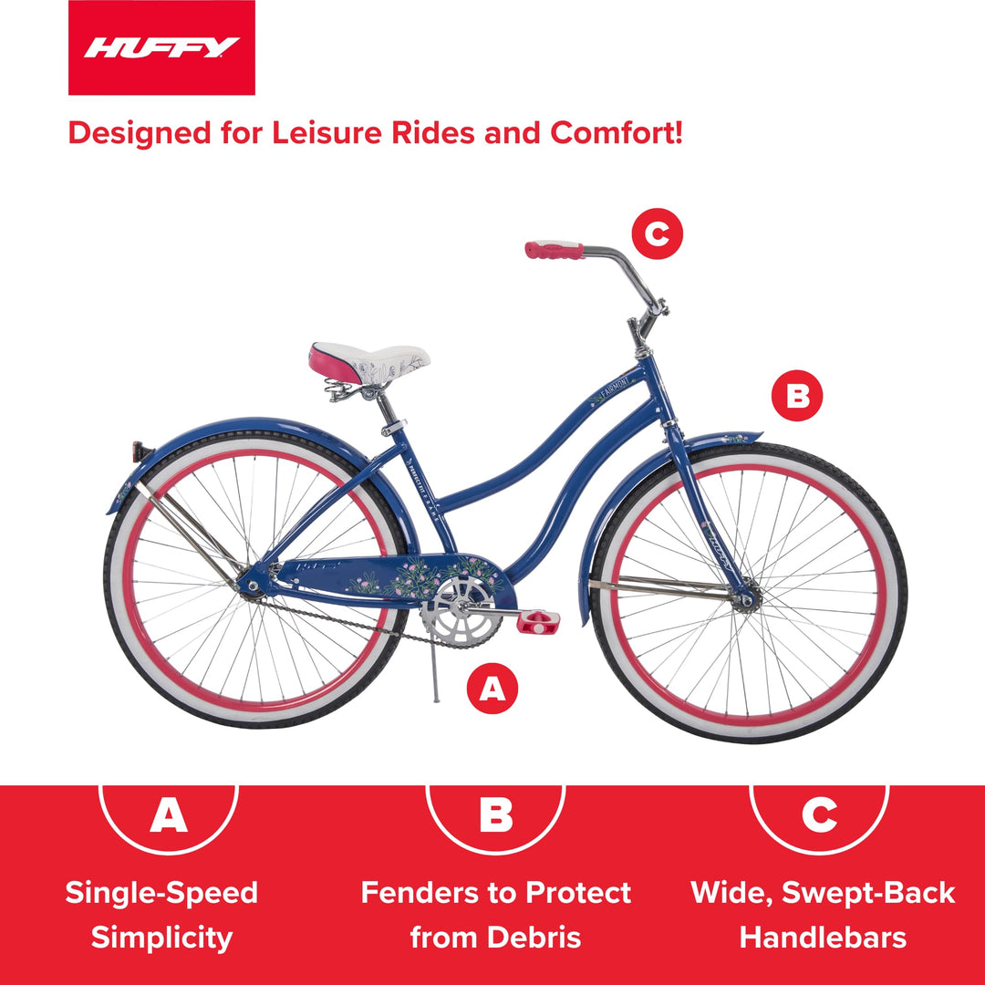 Huffy Fairmont 26" Cruiser Vélo Brillant