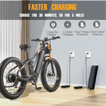 Charger l&#39;image dans la visionneuse de galerie, DAMSON Double 2000W 1000W pour Adulte 48V • Double Moteur Pneu Large…
