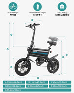 Charger l&#39;image dans la visionneuse de galerie, Gotrax Nano 14&quot; Autonomie maximale 25 miles • Souple 350 W 25 km
