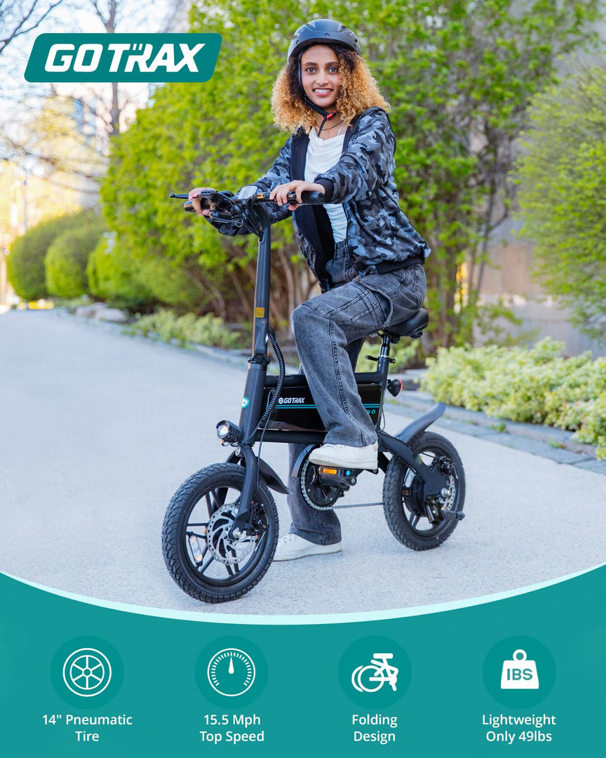 Gotrax Nano 14" Autonomie maximale 25 miles • Souple 350 W 25 km