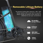 Charger l&#39;image dans la visionneuse de galerie, NARRAK 48V &amp; 624Wh Lithium Amovible • Pneu Large Pliable…
