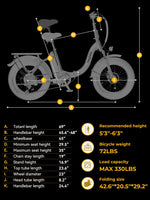 Charger l&#39;image dans la visionneuse de galerie, Vélo électrique Heybike Ranger 2.0 pour adultes, moteur amélioré de 1 400 W, 45 km/h [pneus larges de 20 pouces tout-terrain], batterie amovible de 600 Wh, vélo électrique pliable à suspension avant
