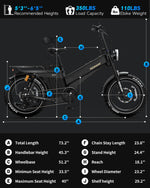 Load image into Gallery viewer, TESWAY Dual Motor Ebike 52V 3000W,Longest Range 200Miles 60AH Big Battery Electric Bike,Upgrade 4-Piston Hydraulic Brakes &amp; Full Suspension, 20&quot; Fat Tire 2 Seaters for Off-Road,Commute,Travel
