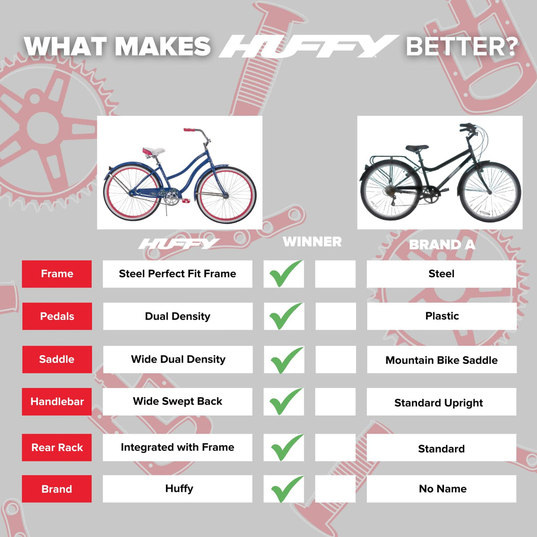 Huffy Fairmont 26" Cruiser Vélo Brillant