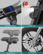 Charger l&#39;image dans la visionneuse de galerie, Gotrax Nano 14&quot; Autonomie maximale 25 miles • Souple 350 W 25 km
