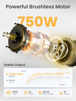 Charger l&#39;image dans la visionneuse de galerie, Heybike 750W Crête Brushless Jusqu&#39;à • 750W 22 km/h 50 km
