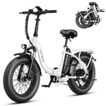 Charger l&#39;image dans la visionneuse de galerie, Vélo électrique Heybike Ranger 2.0 pour adultes, moteur amélioré de 1 400 W, 45 km/h [pneus larges de 20 pouces tout-terrain], batterie amovible de 600 Wh, vélo électrique pliable à suspension avant
