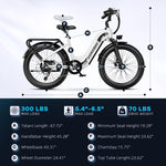 Charger l&#39;image dans la visionneuse de galerie, SASIKEIBIKE 1500W Crête et Ados 48V • Pneu Large 1500W…
