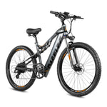 Charger l&#39;image dans la visionneuse de galerie, Vélo électrique PASELEC pour adultes avec moteur de pointe de 1 000 W, batterie de 768 Wh, autonomie maximale de 112 km et 45 km/h, VTT électrique tout suspendu de 27,5 pouces x 3,0 pouces, vélo de ville 8 vitesses avec frein à disque hydraulique
