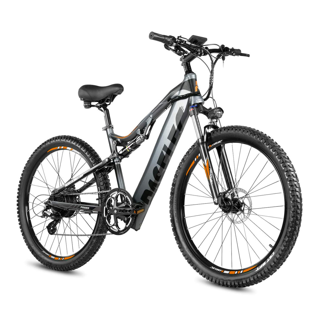 Vélo électrique PASELEC pour adultes avec moteur de pointe de 1 000 W, batterie de 768 Wh, autonomie maximale de 112 km et 45 km/h, VTT électrique tout suspendu de 27,5 pouces x 3,0 pouces, vélo de ville 8 vitesses avec frein à disque hydraulique