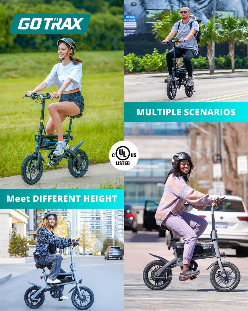 Gotrax Nano 14" Autonomie maximale 25 miles • Souple 350 W 25 km