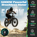Charger l&#39;image dans la visionneuse de galerie, EcoE 5000W Double 52MPH avec 60V 32AH • Double Moteur Pneu Grand…
