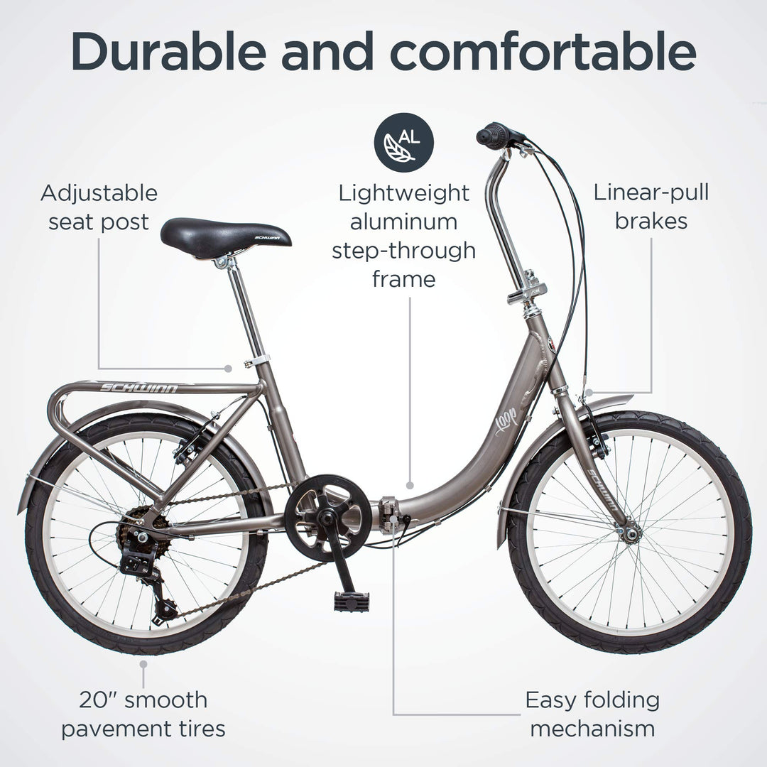 Vélo Schwinn Loop Adulte et Femme • Pliable