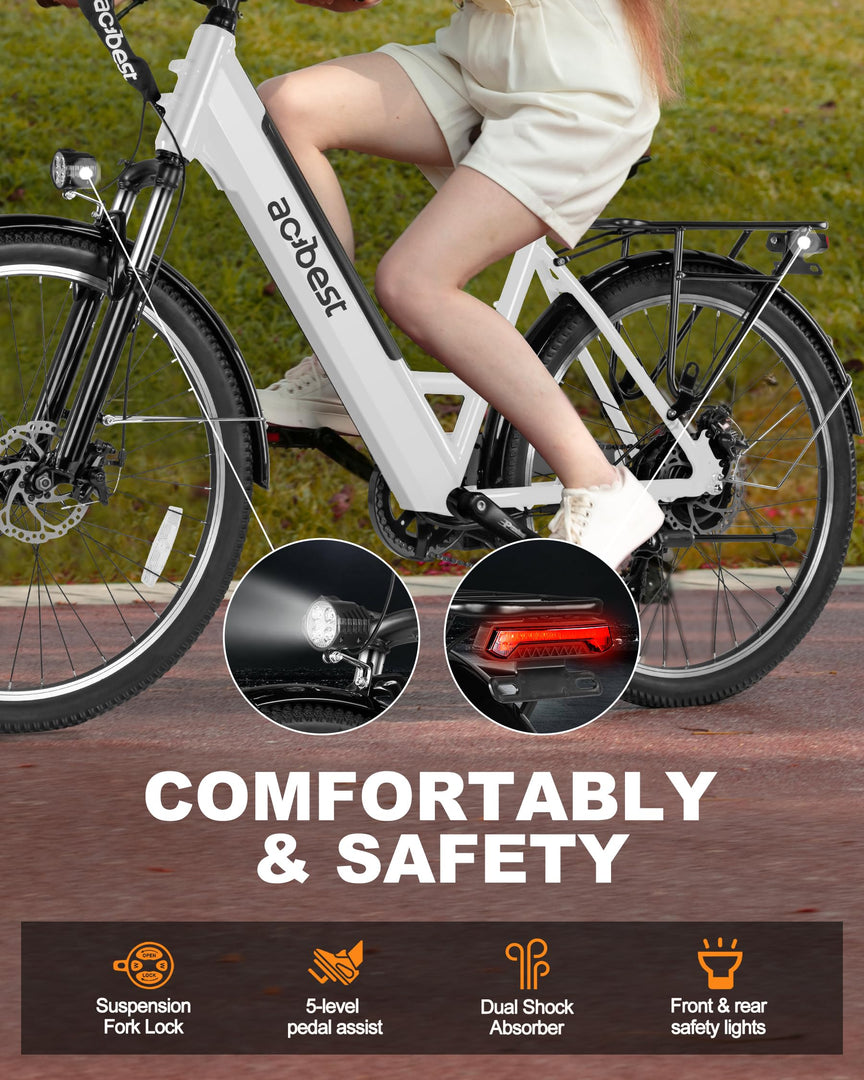 Vélo de banlieue électrique ACTBEST Cores 26" • 1 200 W 48 V 28 km/h