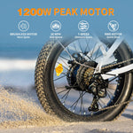 Charger l&#39;image dans la visionneuse de galerie, Vélos électriques pour adultes Jasion EB7 ST, vélo électrique pliable 45 km/h avec moteur de pointe de 1 200 W, autonomie de 88 km, batterie de 480 Wh, amortisseur, frein à disque, pneus 20&quot; x 3.0 pour la plage et la neige.

