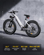 Charger l&#39;image dans la visionneuse de galerie, CYCROWN 1500W Crête City Cruiser 48V • Pneu Grand Cadre Bas…
