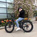 Charger l&#39;image dans la visionneuse de galerie, (26&#39;&#39; EB7 PRO, Bleu) Vélo électrique Peak 5000W à double moteur pour adultes, 52V 32AH, 90 miles et 45MPH E-Bike Fat Tire Vélos électriques tout suspendus, VTT 7 vitesses AWD, freins à disque hydrauliques

